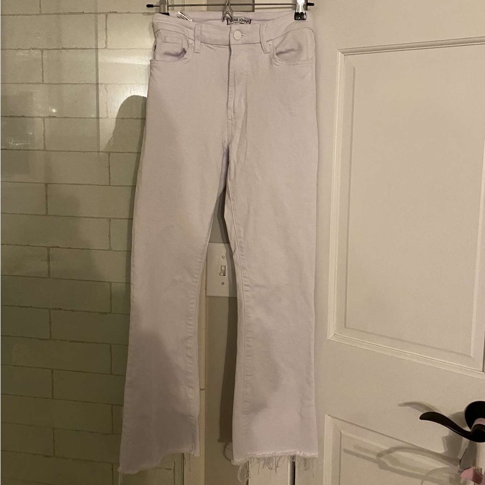 White dear John boot leg jeans